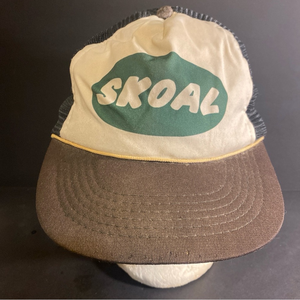 Vintage‎ USA Made Skoal Tobacco Trucker Hat 1980s Snapback Cap Racing Hat